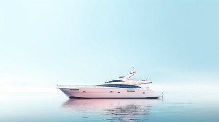 Fototapeta premium Luxury yacht on the water.