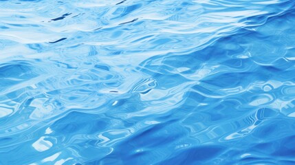 Fototapeta premium Blue water surface with ripples