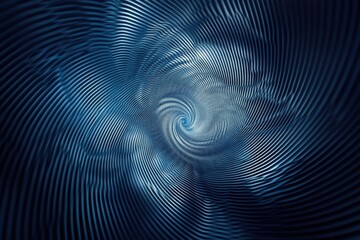 Spiral Design on Blue Background