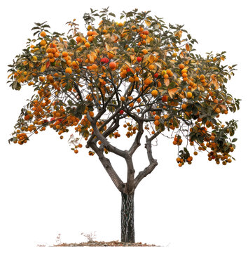 PNG Vibrant orange fruit tree