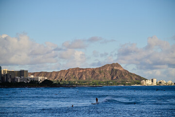ハワイのダイヤモンドヘッドの風景