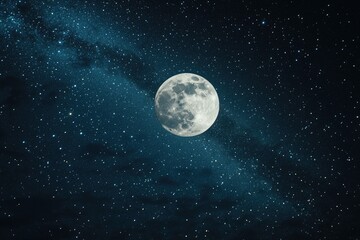 Obraz premium Full moon at night