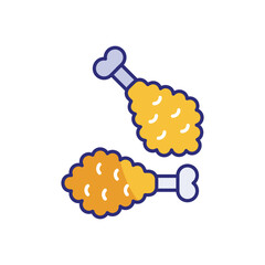 Fried Chicken vector icon