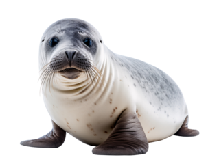 a close up of a seal