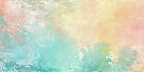 Soft pastel watercolor background with a blend of pink, blue, and yellow hues, featuring an artistic texture perfect for creative designs and projects.