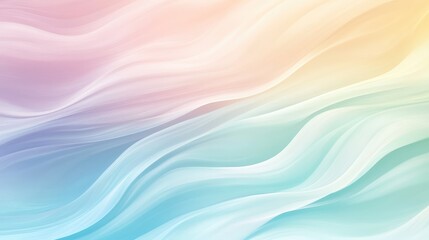 Fototapeta premium Soft, pastel gradients flowing seamlessly from one color to the next, creating a calming, abstract background.