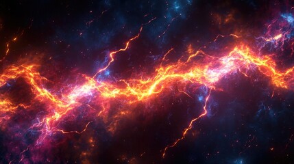 Galaxy with stars and nebulas