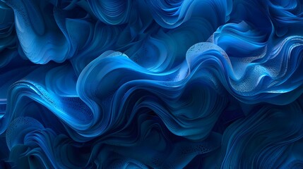 Obraz premium Abstract blue waves with a textured surface.