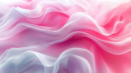 Obraz premium Wavy green and white line background with a glass texture