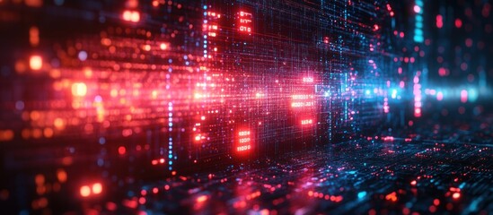 Obraz premium Abstract Digital Data Visualization