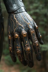 Advanced Robot Hand Technology on Display. Cyber Prosthetics Specialist