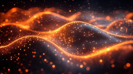 Abstract Glowing Waves