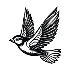 bird of paradise silhouette design vector