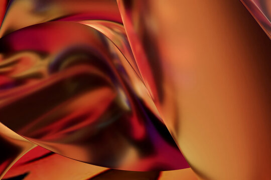 Abstract background featuring smooth, flowing shapes in warm, earthy tones, creating a sense of movement and depth, nobody.