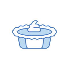 Pumpkin Pie vector icon