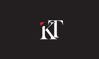 KT, TK, K, T Abstract Letters Logo Monogram	