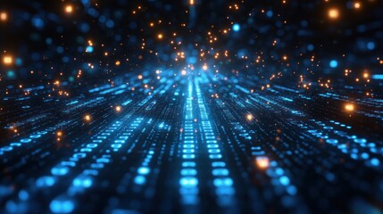 Obraz premium Digital Flow Abstract