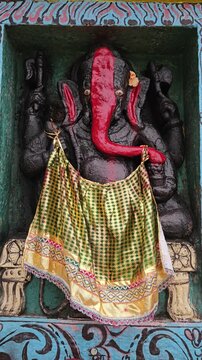 Deity at the temple, Lord Ganesh Murti
