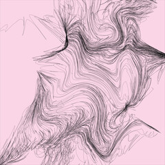 strands of hair textured overlay Stock Illustration