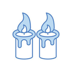 Candles vector icon
