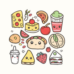 Food Hand Drawn Doodle Vector Design