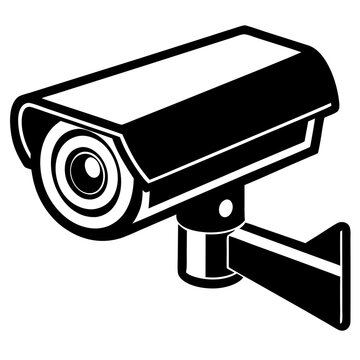 CCTV camera icon with Transparent Background Clipart