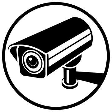 recommend clip art: CCTV camera icon with Transparent Background Clipart