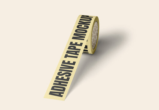 Perspective Adhesive Tape Mockup