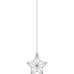 Christmas, New Year Vector Icon element, Isolated white background