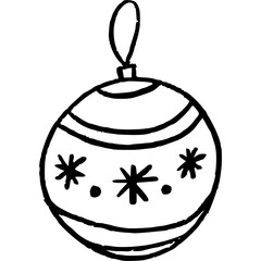 Christmas, New Year Vector Icon element, Isolated white background