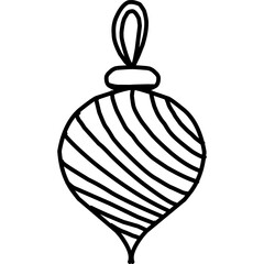 Christmas, New Year Vector Icon element, Isolated white background