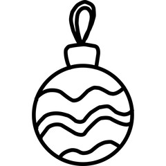 Christmas, New Year Vector Icon element, Isolated white background