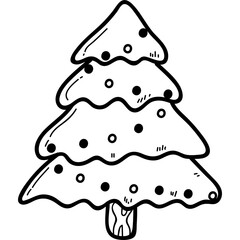 Christmas, New Year Vector Icon element, Isolated white background