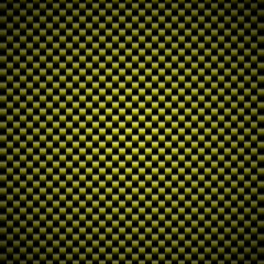 Yellow diagonal carbon fiber seamless texture pattern vector illustration. Body part of car