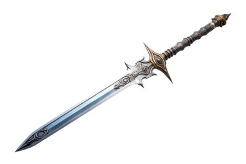 PNG Old sword weapon dagger white background.