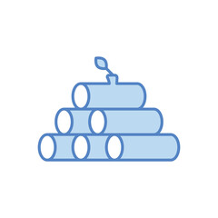 Firewood vector icon