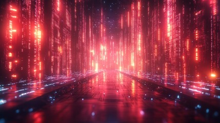 Fototapeta premium Digital Matrix Pathway