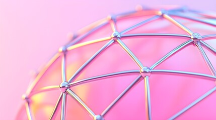 Abstract Geometric Pink Background