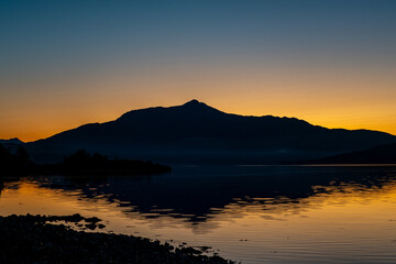 Sunrise over Ben Resipol and Loch Sunart