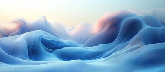 Obraz premium Abstract Blue Landscape