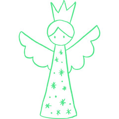 Christmas, New Year Vector Icon element, Isolated white background