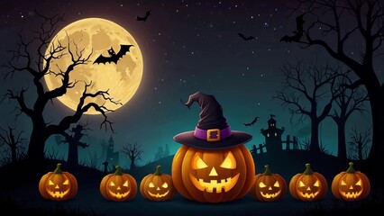 Fototapeta premium Halloween Background | Halloween Banner