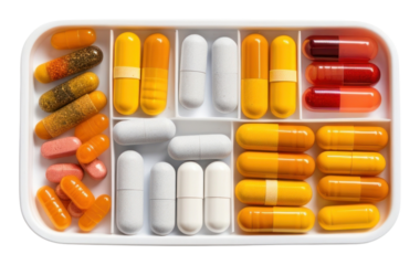 PNG Medicine pack capsule pill white background.