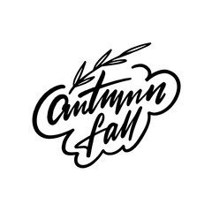 Elegant and Stylish Typography Design for Autumn and Fall Seasons with Creative Flair