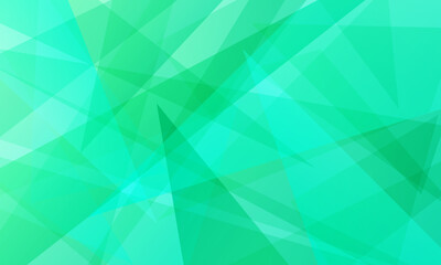 Fototapeta premium abstract green fractal geometric triangle polygon shape background