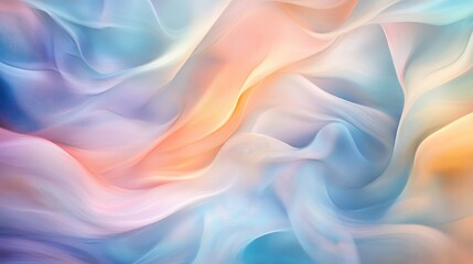 Fototapeta premium A blend of soft pastel colors swirled together, creating a calming abstract background with fluid forms and gentle transitions.