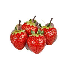 Fresh Red Strawberries with Pears