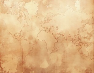 Beige and Gray Aged Distressed Paper Texture with Map