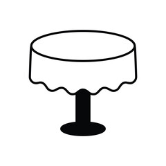 Tablecloth vector icon