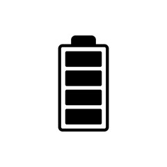 Battery icon vector. battery Charging sign. battery charge level